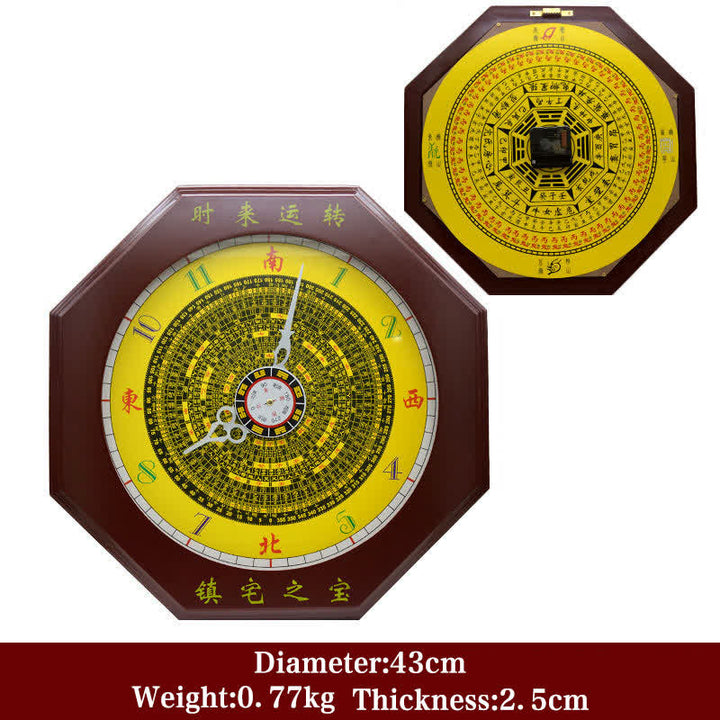 Orologio da parete con mappa energetica Feng Shui Bagua Map Balance