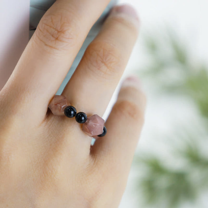 Anello della fortuna dell'equilibrio del simbolo Yin Yang
