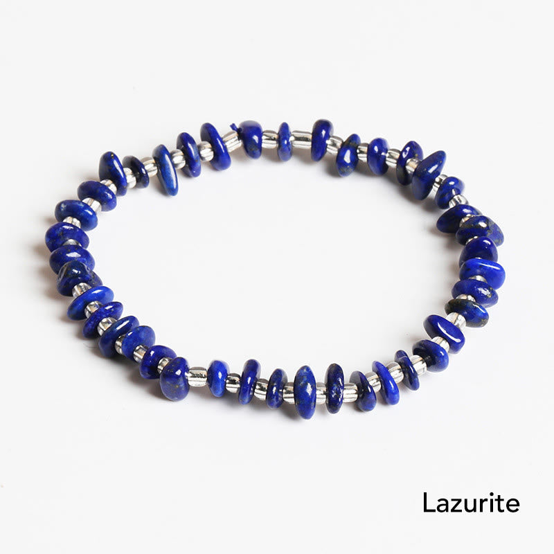 Braccialetto di equilibrio per meditazione in cristallo di pietra di forma irregolare naturale Buddha Stones