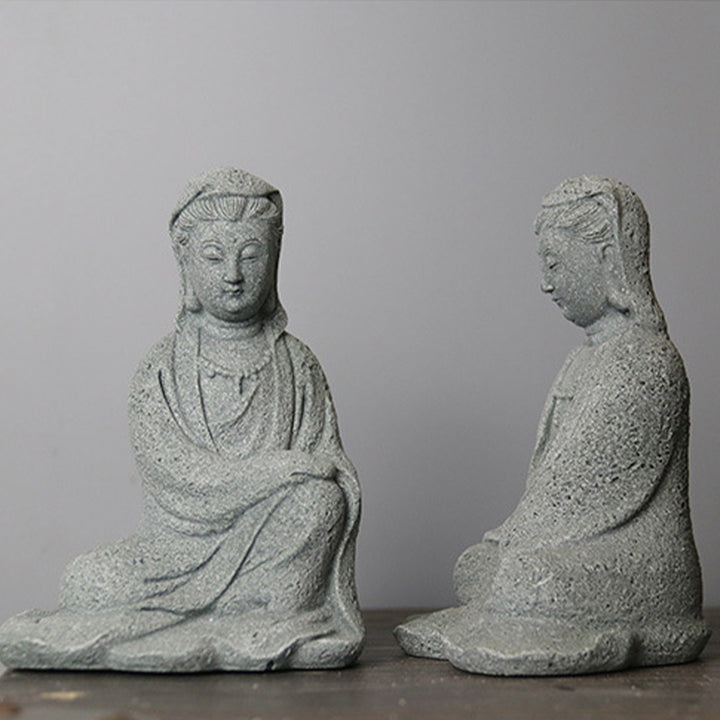 Buddha Stones Avalokitesvara Statua Benedizione Decorazione per la casa