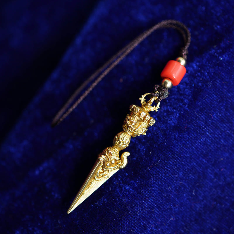 Buddha Stones Tibet Dorje Vajra Inciso Potere Spirituale Pendente Decorazione Appesa