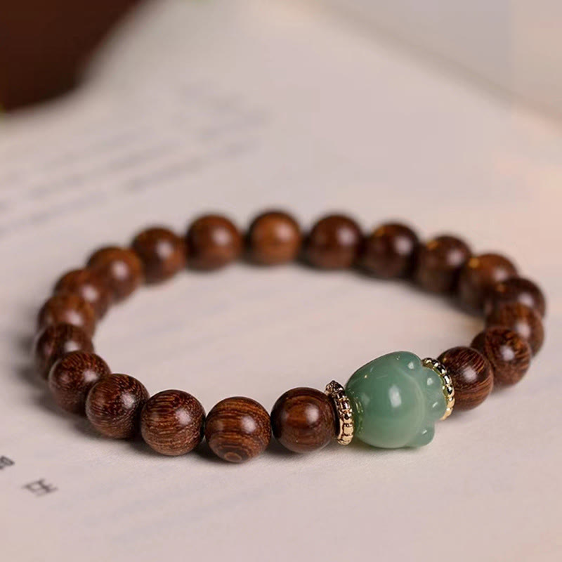 Braccialetto di protezione per zampe di gatto con Buddha Stones e legno di sandalo - Sandalo - image 1