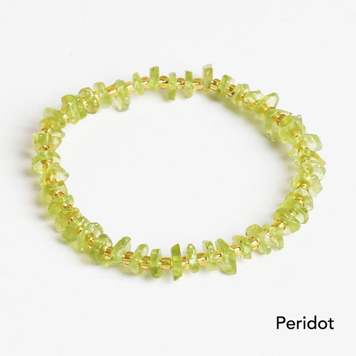 Braccialetto di equilibrio per meditazione in cristallo di pietra di forma irregolare naturale Buddha Stones