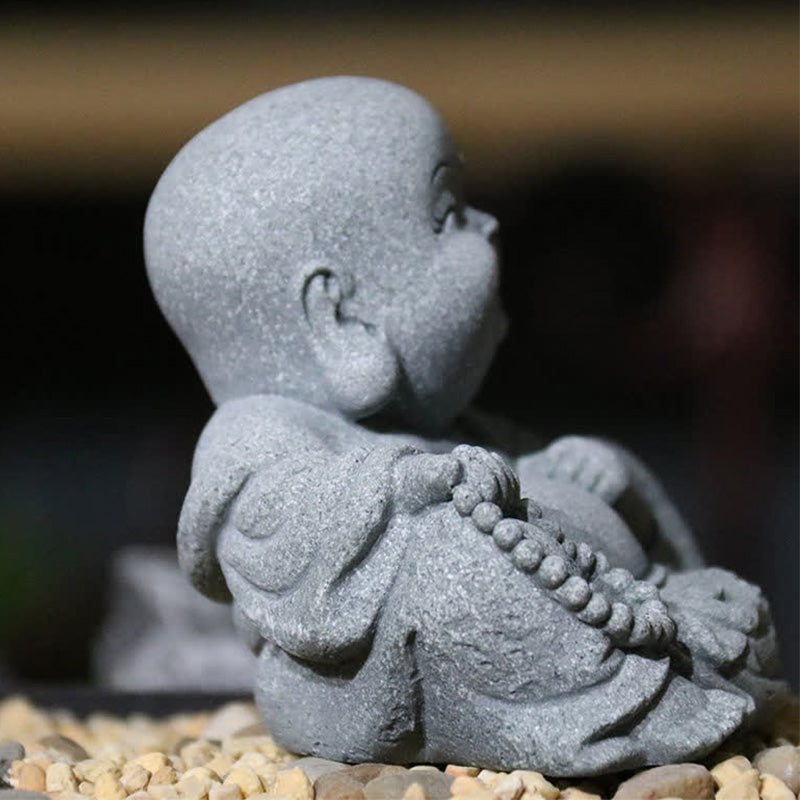 Buddha Stones Meditazione Statua del Buddha Compassione Decorazione della casa
