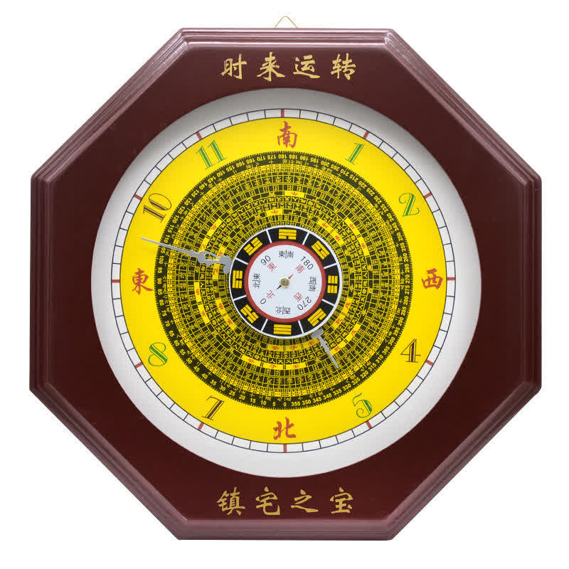 Orologio da parete con mappa energetica Feng Shui Bagua Map Balance