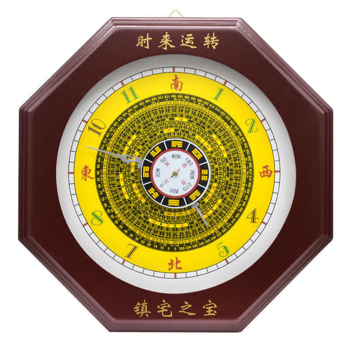 Orologio da parete con mappa energetica Feng Shui Bagua Map Balance