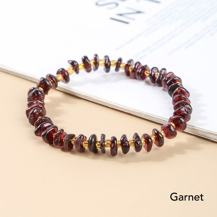 Braccialetto di equilibrio per meditazione in cristallo di pietra di forma irregolare naturale Buddha Stones