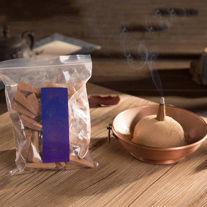 Buddha Stones Piccolo altare di preghiera in rame Porta incenso portatile Salvia Smudging Rituali Usa oggetti