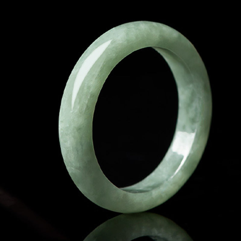 Anello Buddha Stones Natural Jade Prosperity Abbondanza