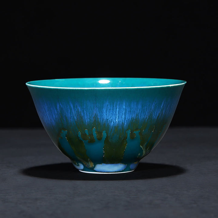 Buddha Stones Tazza da tè in ceramica cinese Jianzhan Glaze Kiln Change Tenmoku Kung Fu Tea Cup