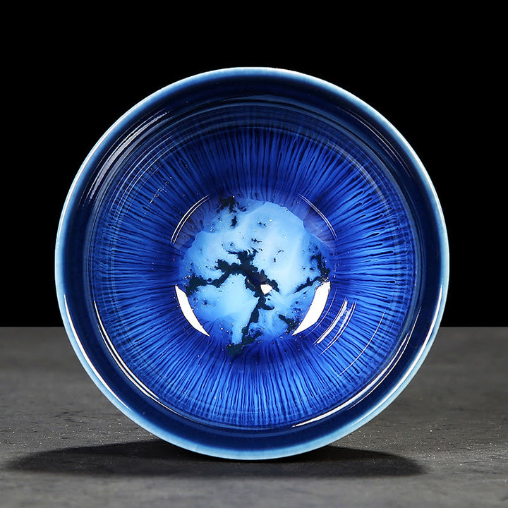 Buddha Stones Tazza da tè in ceramica cinese Jianzhan Glaze Kiln Change Tenmoku Kung Fu Tea Cup