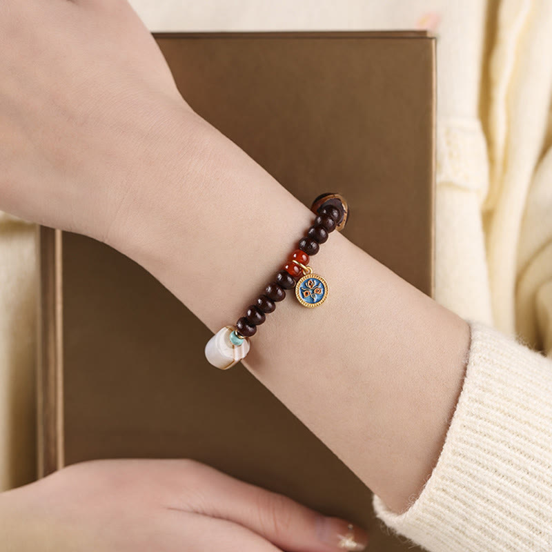 Buddha Stones naturali Tibet viola Bodhi Seed Dzi Bead Dio della ricchezza braccialetto di saggezza