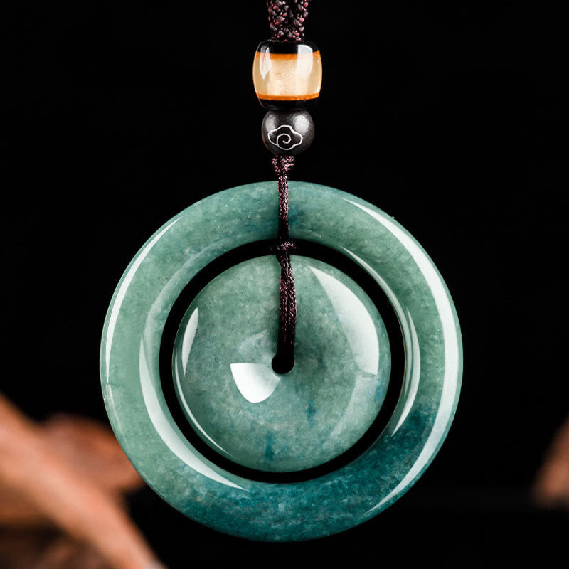 Collana Buddha Stones con fibbia per la pace, fortuna e prosperità