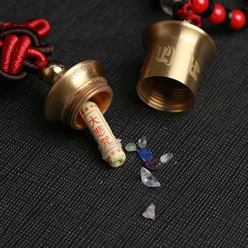 Buddha Stones Tibet Om Mani Padme Hum Ruota della preghiera Nove Palazzo Otto trigrammi Rame Decorazione appesa all'auto