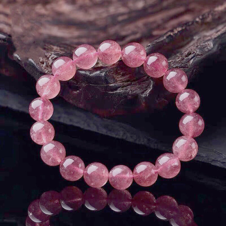 Bracciale Buddha Stones Natural Rose Quartz Love Caring