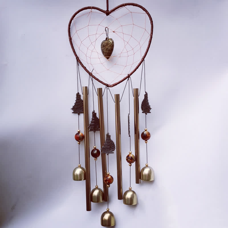 Buddha Stones Dream Catchers Love Elephant Boat Wall Hanging Campanello Campanello Decorazione per la casa fatta a mano