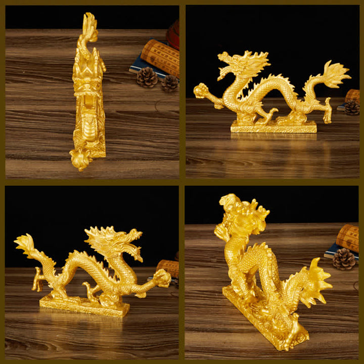 Buddha Stones Feng Shui Drago Nuvola di buon auspicio Ricchezza Fortuna Decorazione