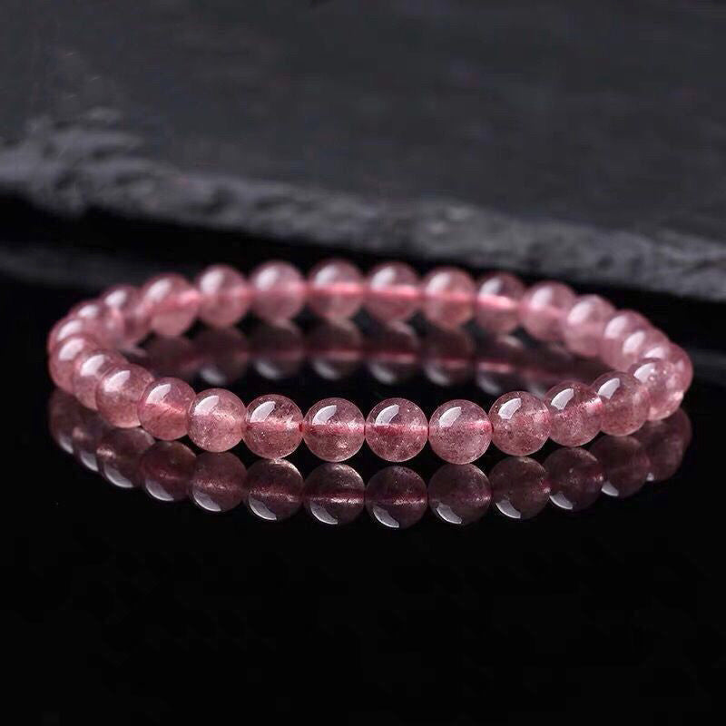 Bracciale Buddha Stones Natural Rose Quartz Love Caring