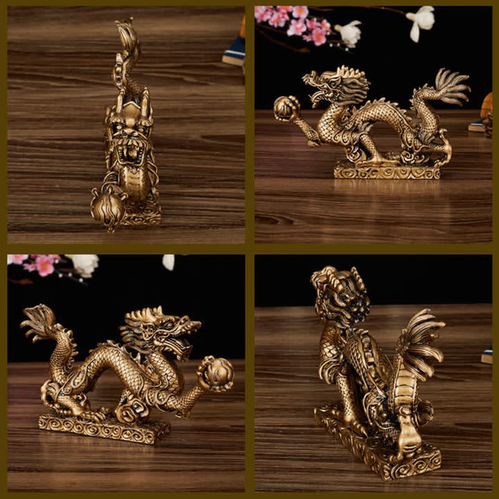 Buddha Stones Feng Shui Drago Nuvola di buon auspicio Ricchezza Fortuna Decorazione
