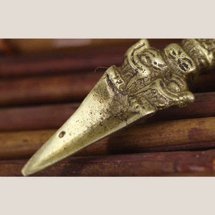 Buddha Stones Tibetano Cinque Fili Vajra Dorje Illuminazione Rame Decorazione