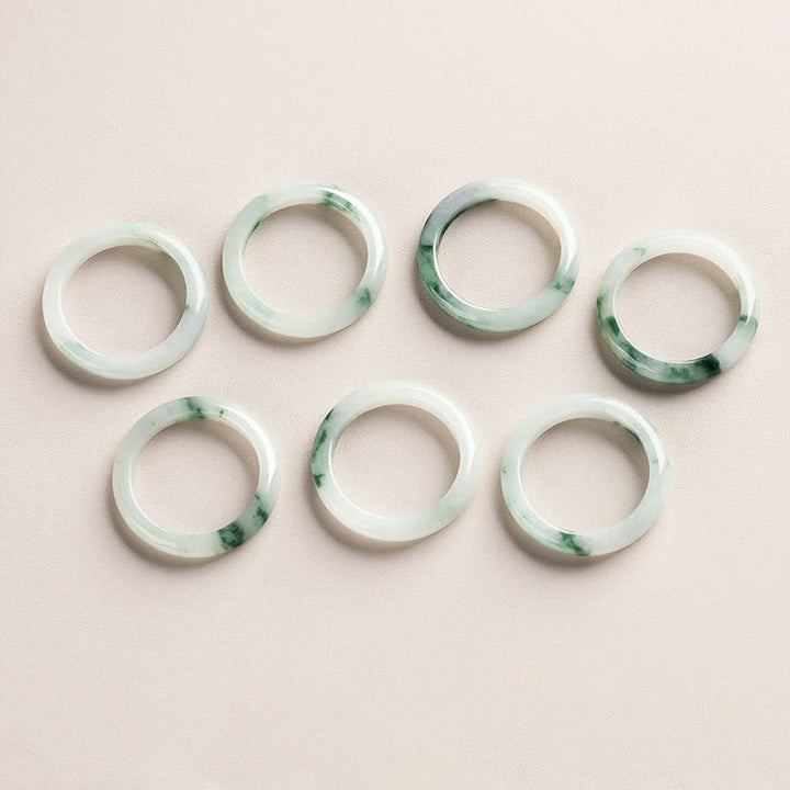 Buddha Stones Natural Green Jade Luck Abbondanza