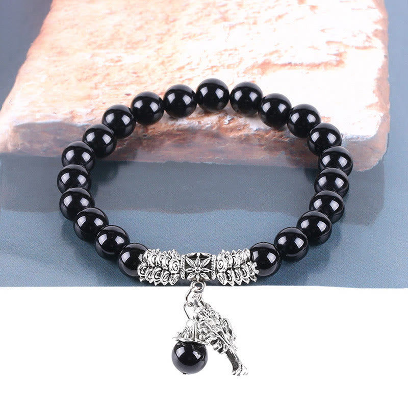 Braccialetto elastico portafortuna con albero della vita in pietra preziosa naturale Buddha Stones