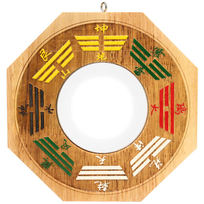 Feng Shui Bagua Mappa Peach Wood Balance Energy Map Specchio