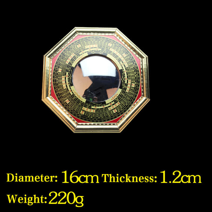 Feng Shui Bagua Mappa Equilibrio Armonia Soggiorno Mappa Energetica Specchio - Specchio convesso Bagua Map da 16 cm - image 8