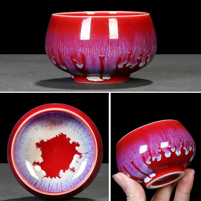 Buddha Stones Tazza da tè in ceramica cinese Jianzhan Glaze Kiln Change Tenmoku Kung Fu Tea Cup