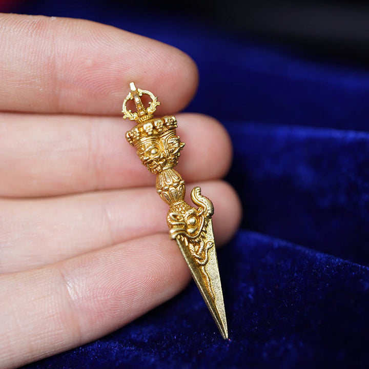 Buddha Stones Tibet Dorje Vajra Inciso Potere Spirituale Pendente Decorazione Appesa