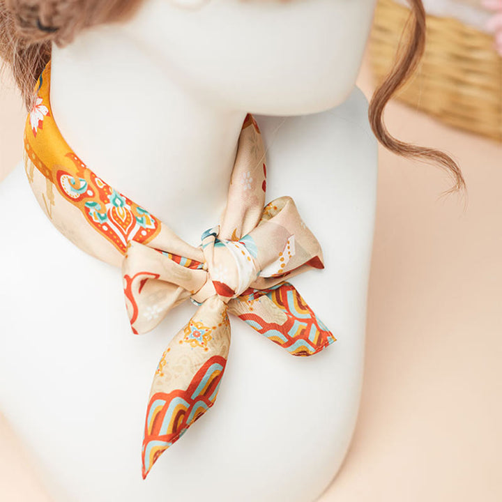 Buddha Stones Sciarpa in seta di gelso 100% di Dunhuang Riyue Mountain Scialle Dunhuang