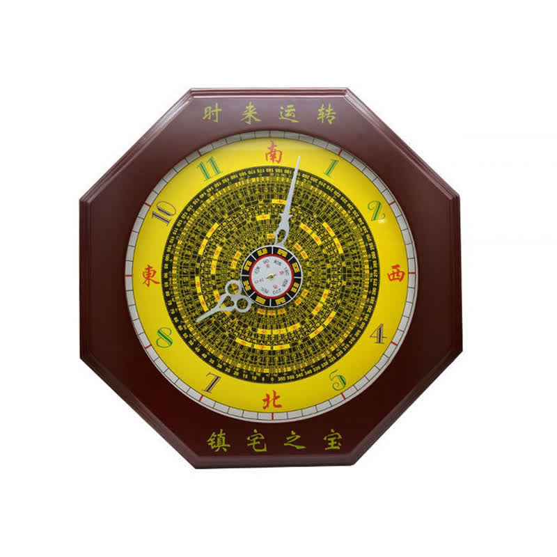 Orologio da parete con mappa energetica Feng Shui Bagua Map Balance