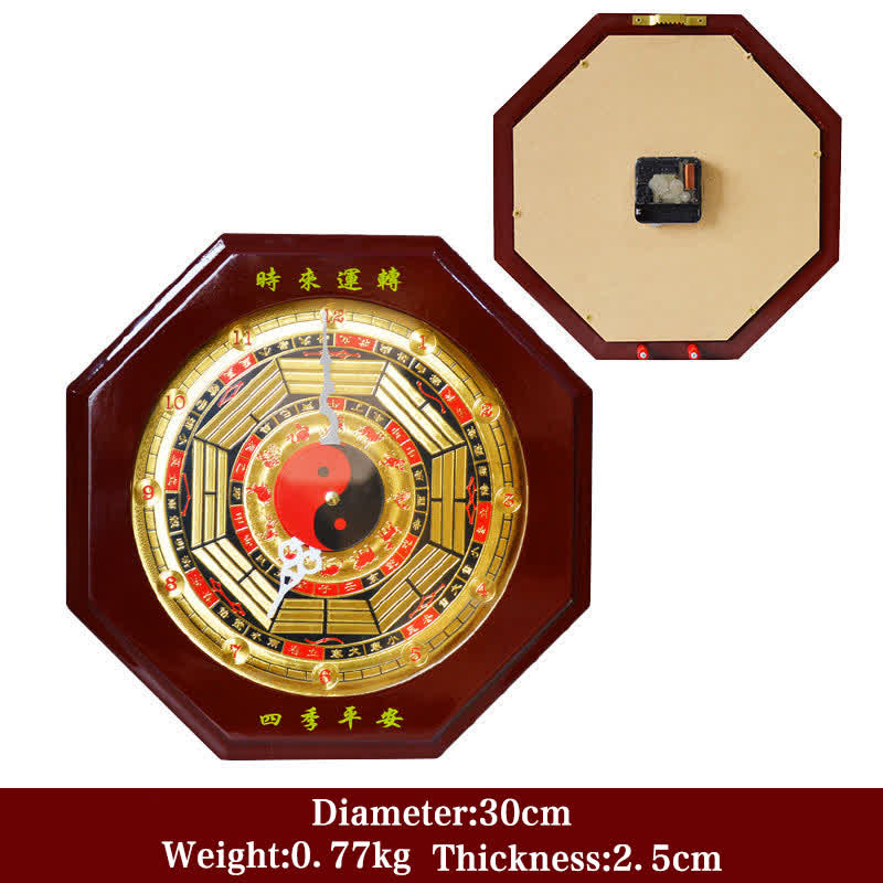 Orologio da parete con mappa energetica Feng Shui Bagua Map Balance