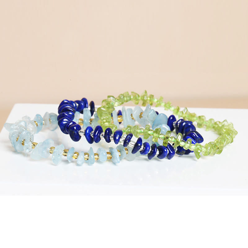 Braccialetto di equilibrio per meditazione in cristallo di pietra di forma irregolare naturale Buddha Stones