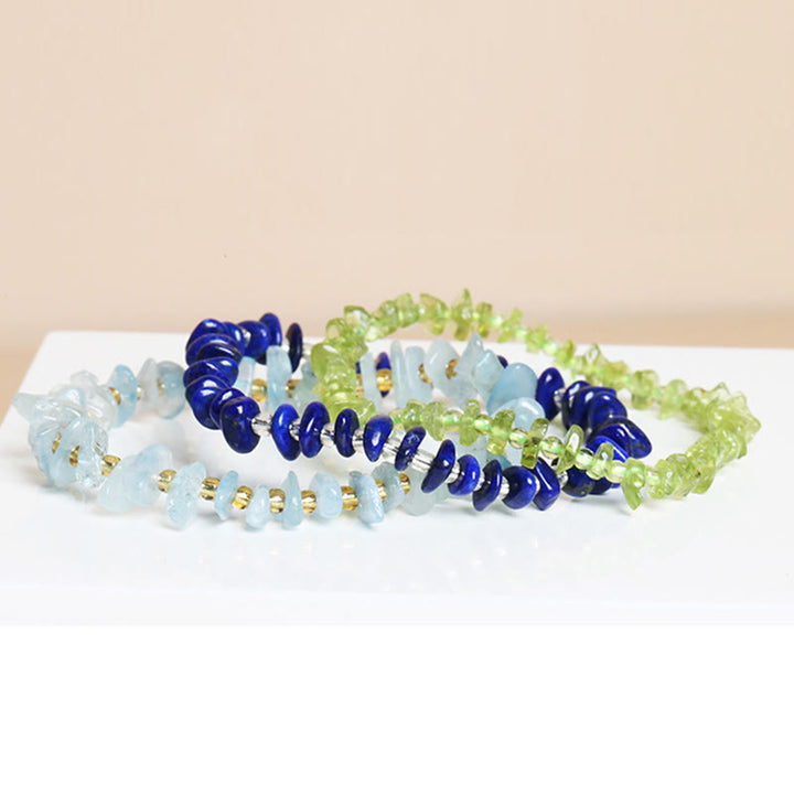 Braccialetto di equilibrio per meditazione in cristallo di pietra di forma irregolare naturale Buddha Stones