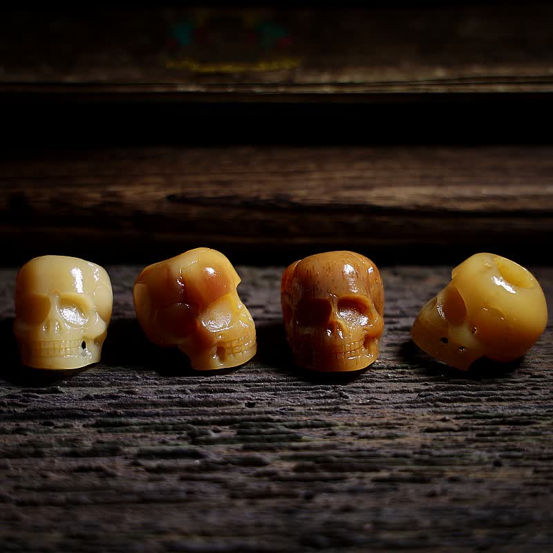 Buddha Stones Tibetano Osso di Cammello Teschio Il Signore del Cadavere Collana con Ciondolo per la Protezione della Foresta
