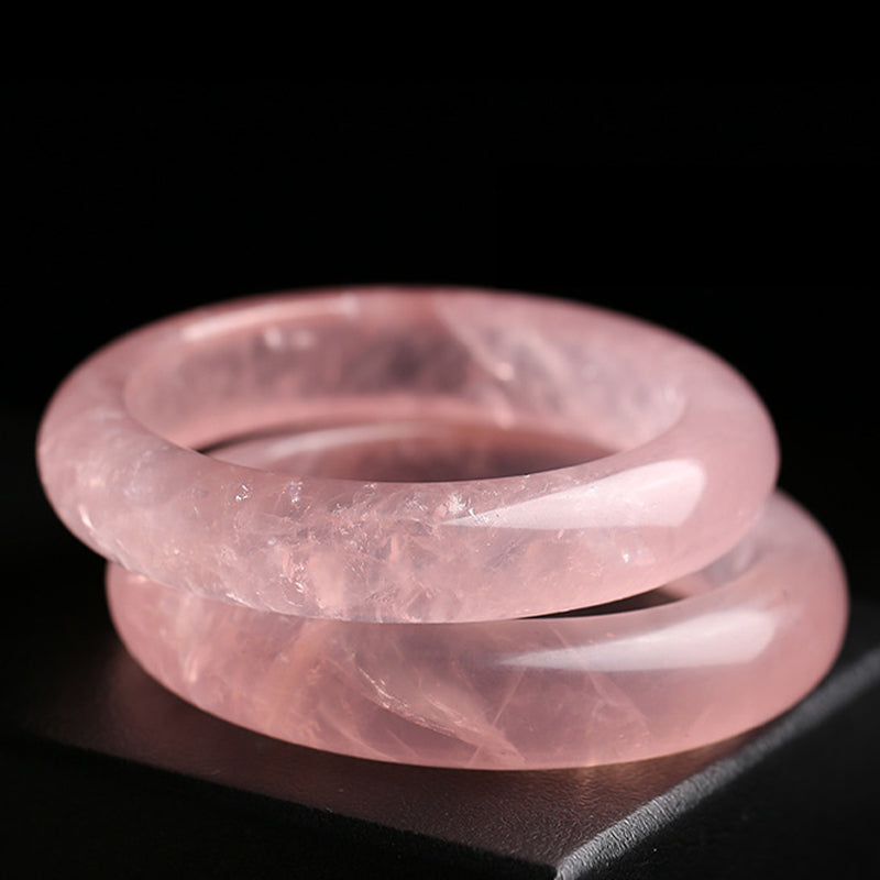 Braccialetto Buddha Stones Natural Rose Quartz Love Caring