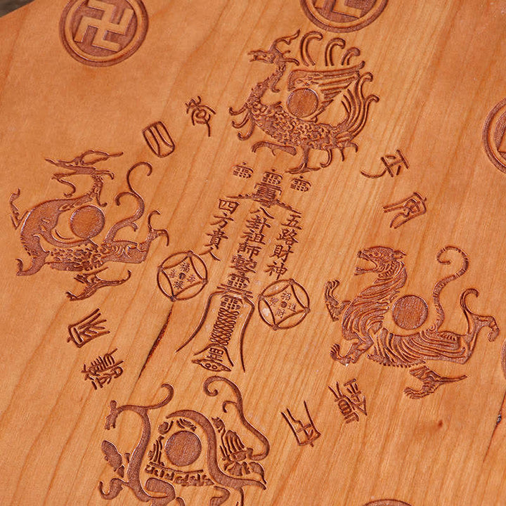 Mappa Feng Shui Bagua Legno di pesco Cinque monete imperatore Bilancia cinese Nodo Mappa energetica Specchio