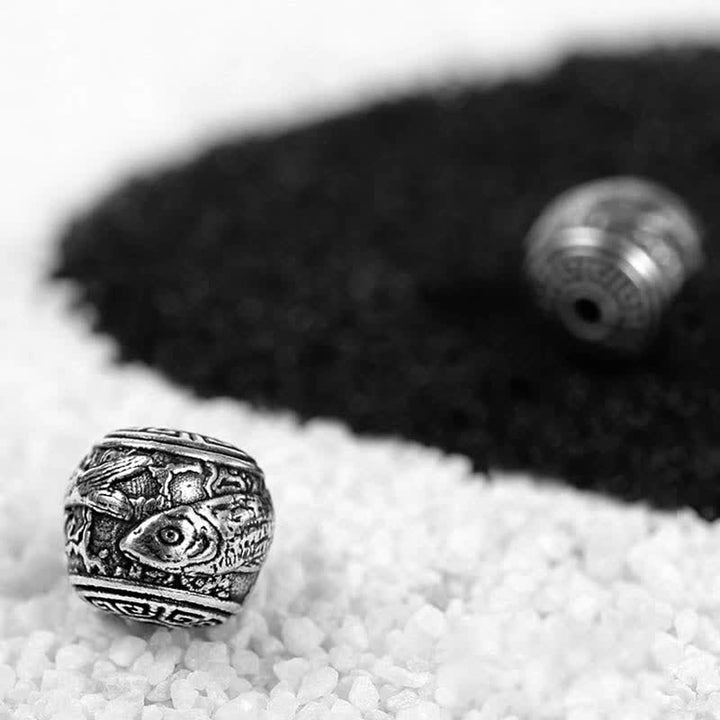 Buddha Stones per sperimentare un'inversione della fortuna Braccialetto di protezione in ossidiana arcobaleno e oro lucido