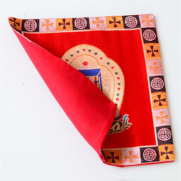 Tappetino da preghiera per altare Man-Bcu Kalachakra Meditazione curativa Tappetino Jacquard