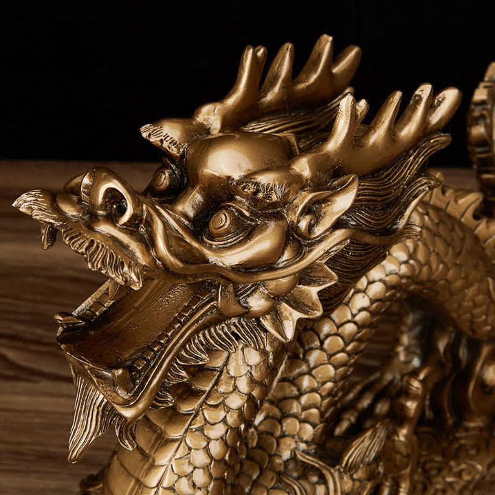Buddha Stones Feng Shui Drago Nuvola di buon auspicio Ricchezza Fortuna Decorazione
