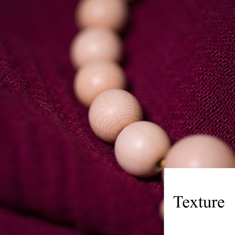 Buddha Stones Naturale Abelia Biflora Legno Benedizione Polso Mala