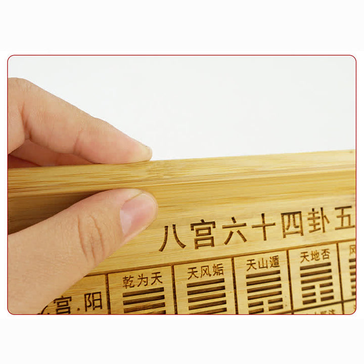 Mappa Feng Shui Bambù Bagua Mappa dell'Energia dell'Armonia