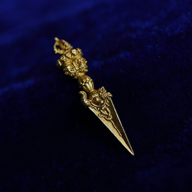 Buddha Stones Tibet Dorje Vajra Inciso Potere Spirituale Pendente Decorazione Appesa