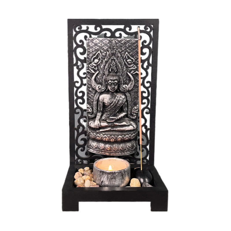 Buddha Stones Buddha Compassione Serenità Casa Resina Preghiera Altare Decorazione