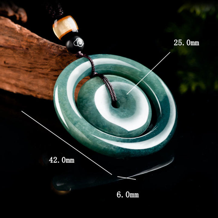 Collana Buddha Stones con fibbia per la pace, fortuna e prosperità