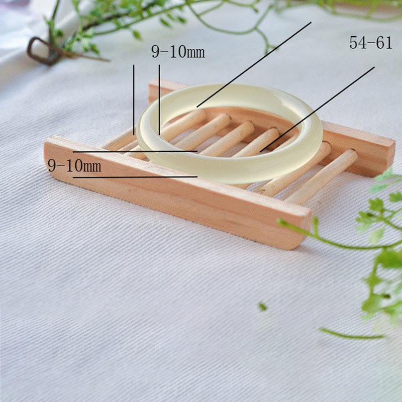 Buddha Stones Braccialetto con polsino in giada afgana naturale Abbondanza