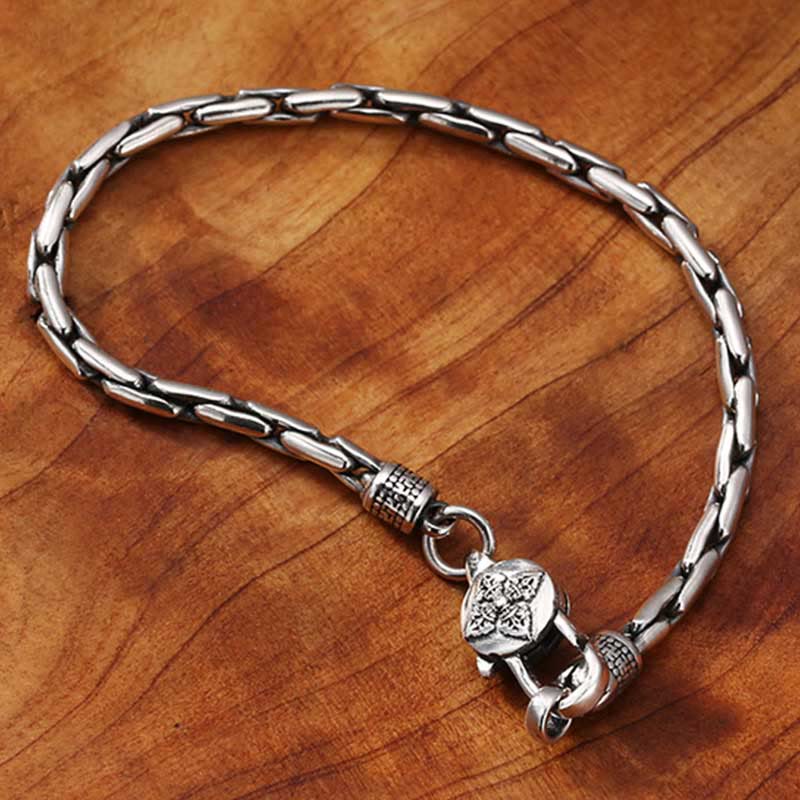 Bracciale Buddha Stones tibetano doppio Dorje Om Mani Padme Hum Buddha Svastica Vajra