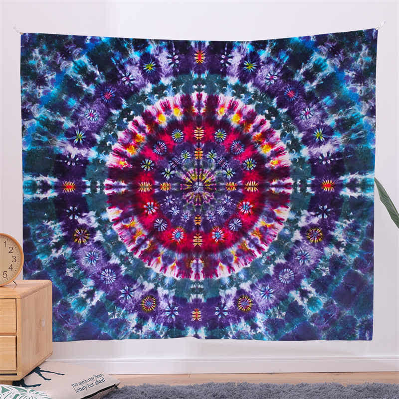 Arazzo da parete con motivo mandala bohémien, decorazione da parete, creatività, casa, soggiorno