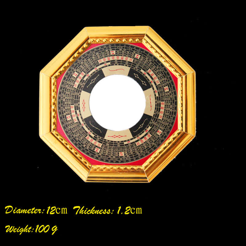 Feng Shui Bagua Mappa Equilibrio Armonia Soggiorno Mappa Energetica Specchio - Specchio piano con mappa Bagua da 12 cm - image 4